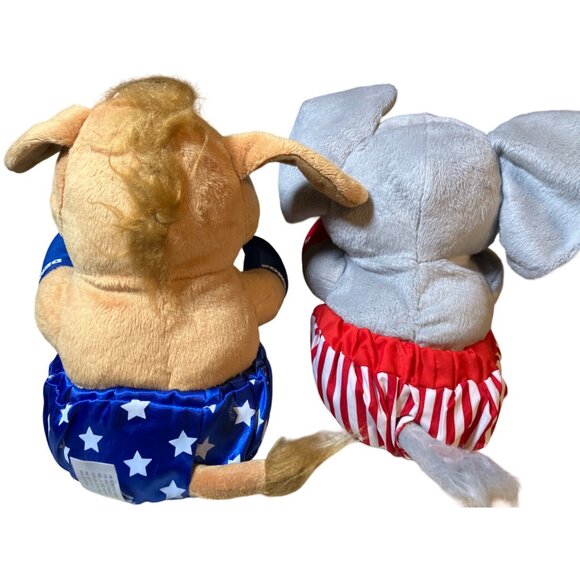 Plush Patriotic Boxing figures Donkey Elephant - Picture 5 of 11